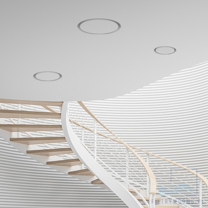 bezramowy nawiewnik gipsowy